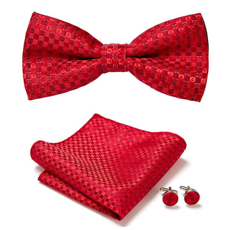 Men's Bow Ties Three Piece Set