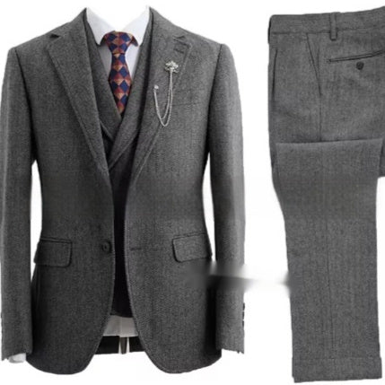 Men's Casual Three-piece Suit