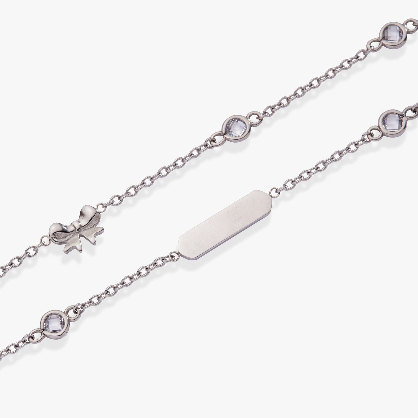 Bow Chain Double Strand Bracelet