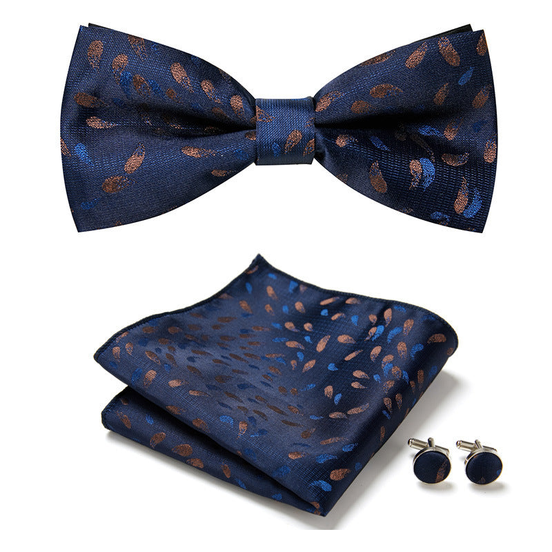Men's Bow Ties Three Piece Set