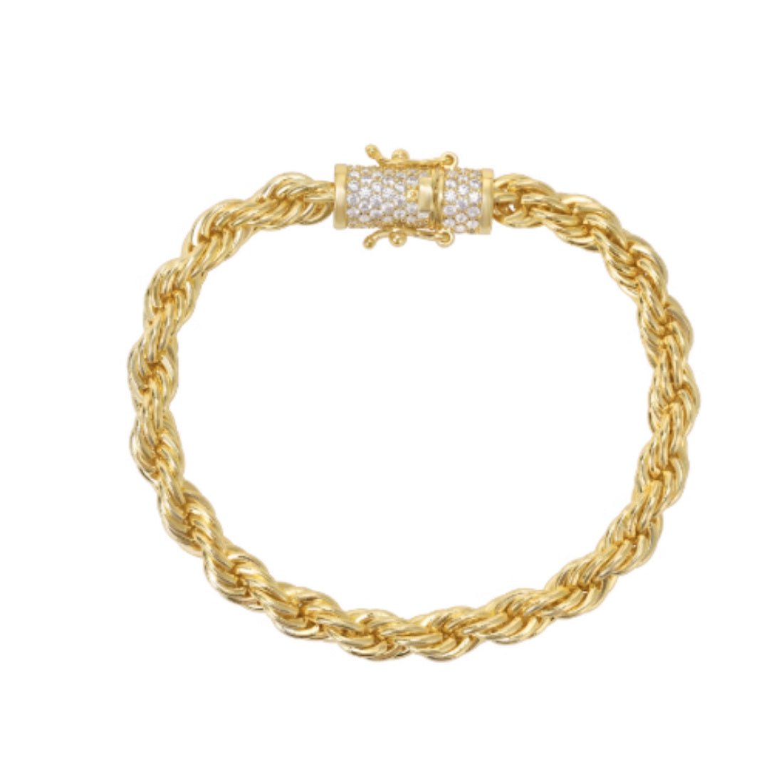 Men's Gold Twist Bracelet