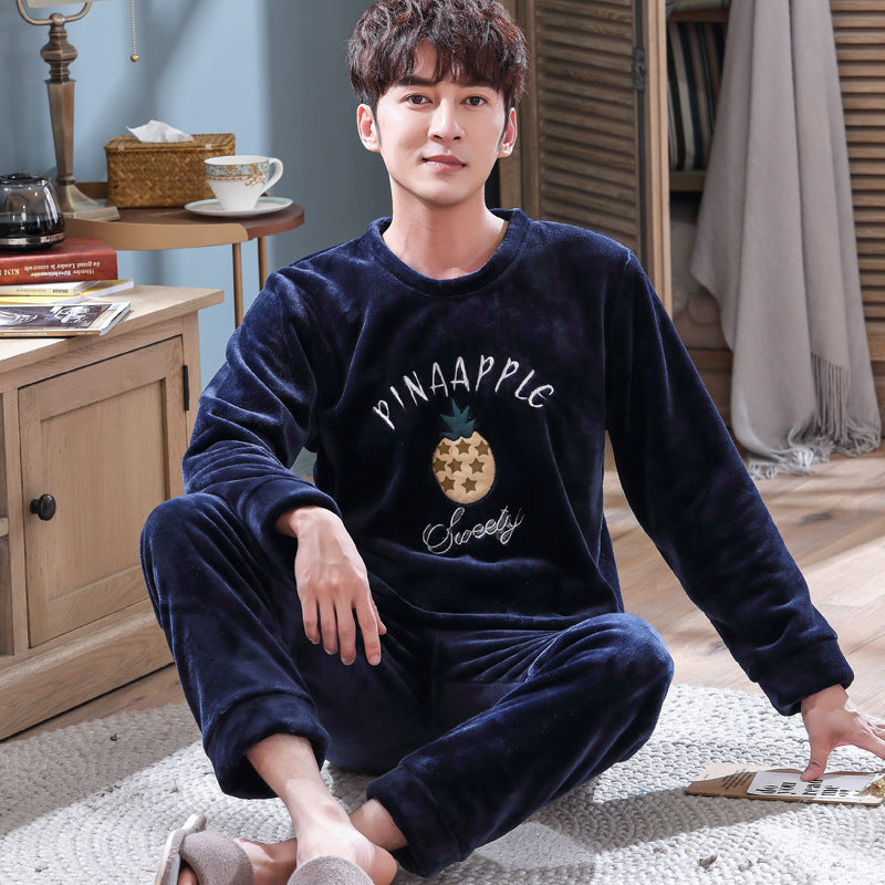 Men's Pajamas Thick Fleece Pajamas