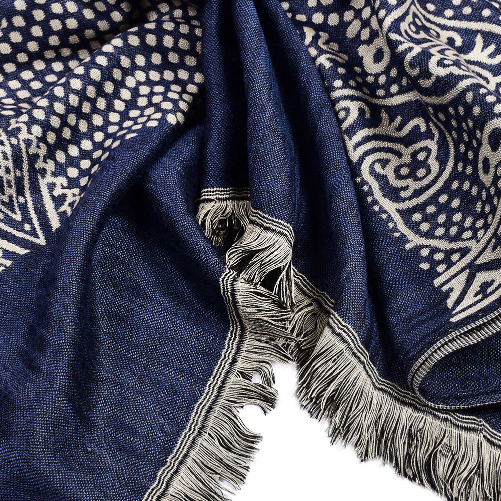 Men's Cotton And Linen Short Scarf