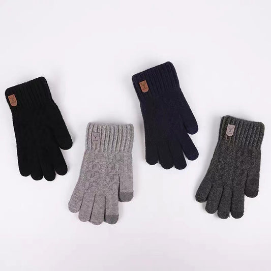 Men's Cold-proof Wool Knitted Gloves