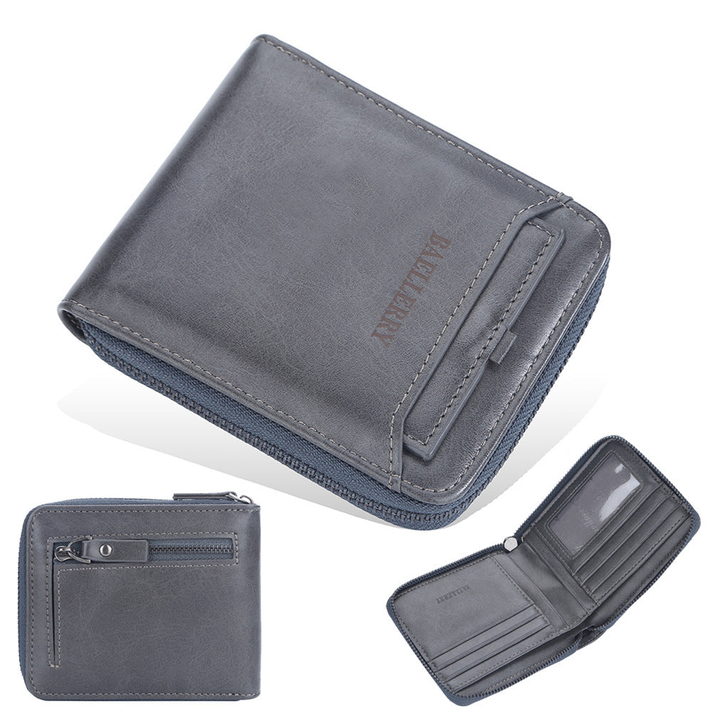 Men's Business Retro Multi Card Slots Wallet
