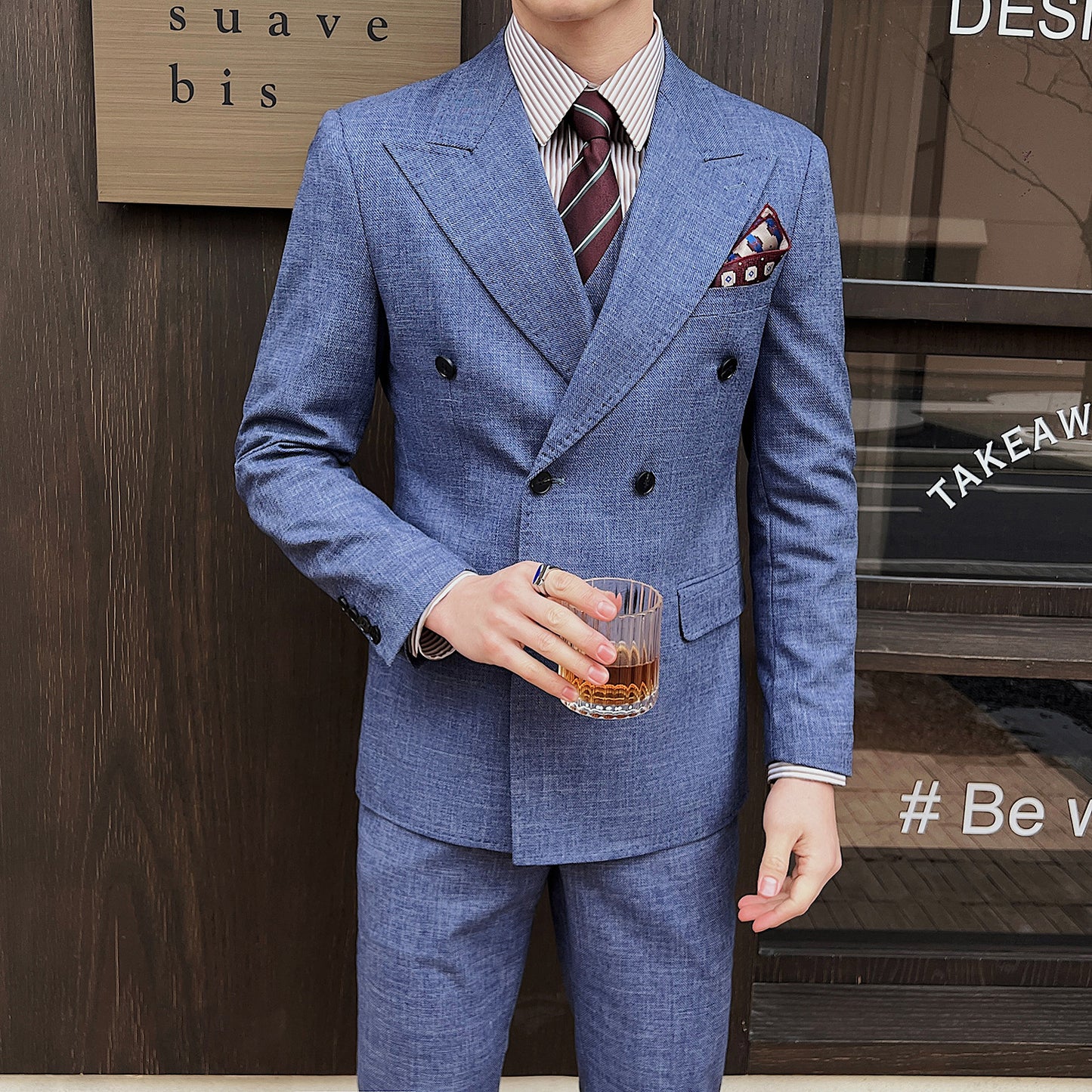 Professional Casual Men's Three-piece Suit Jacket