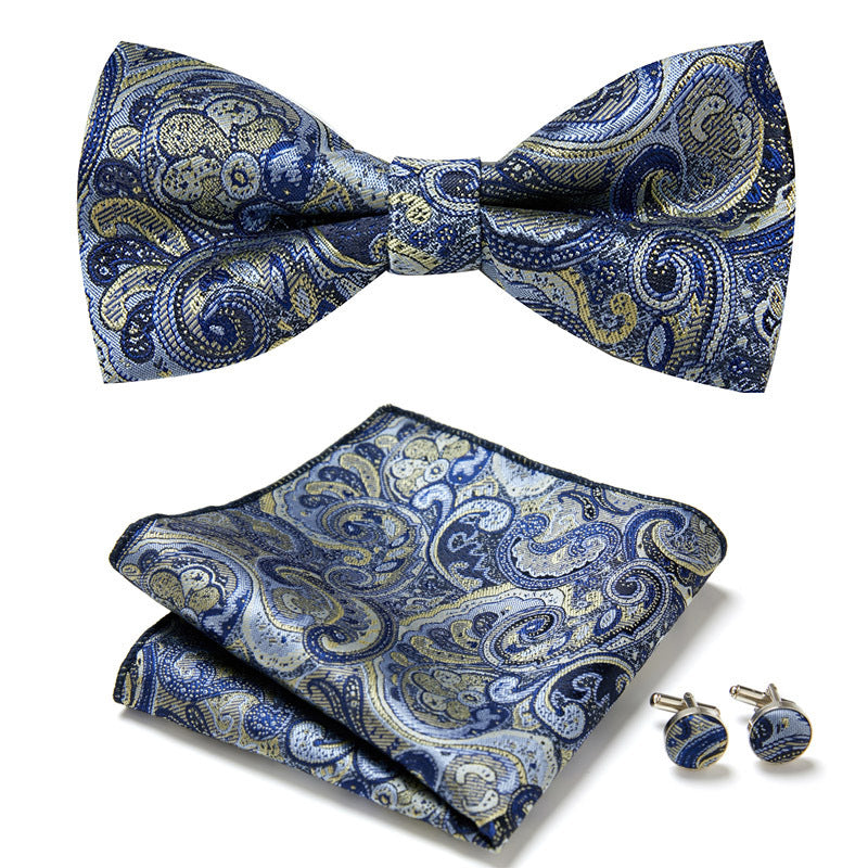 Men's Bow Ties Three Piece Set