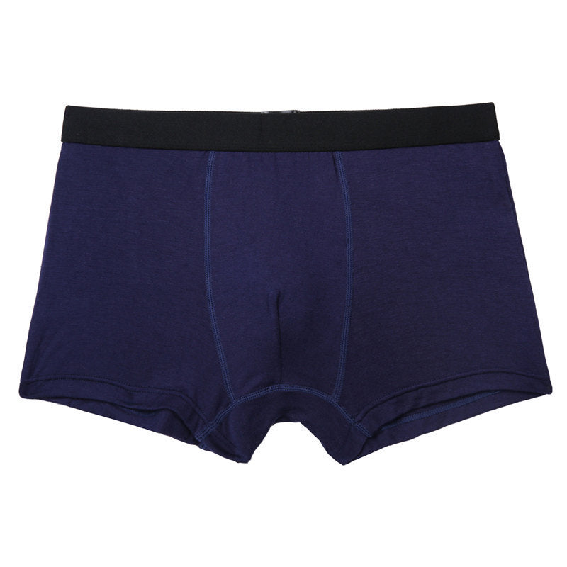 Men's Pure Color Bamboo Fiber Underwear