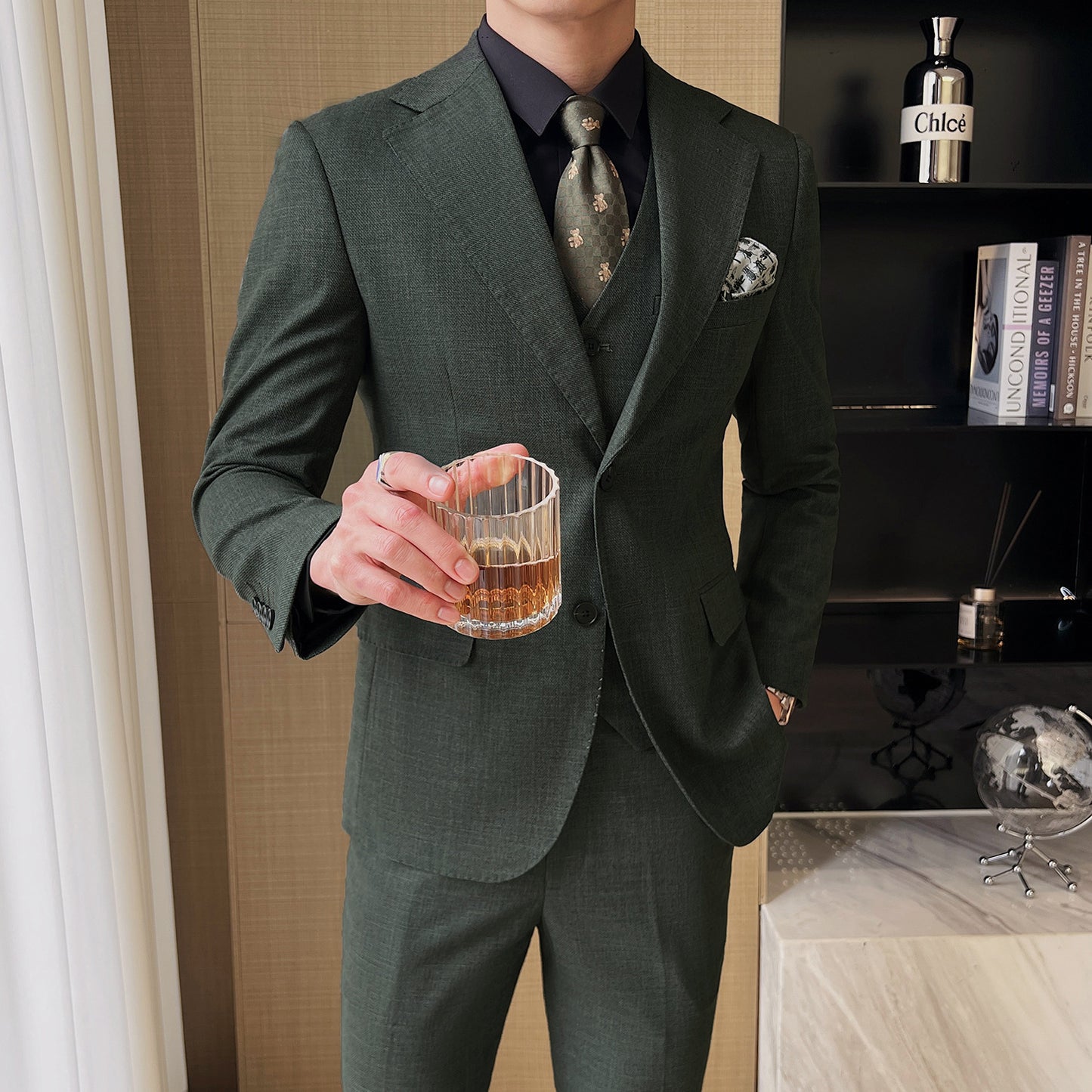 Professional Casual Men's Three-piece Suit Jacket