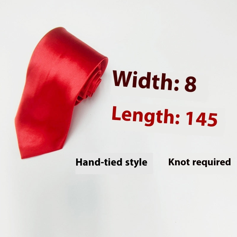 Men's 8cm Plain Suit Tie