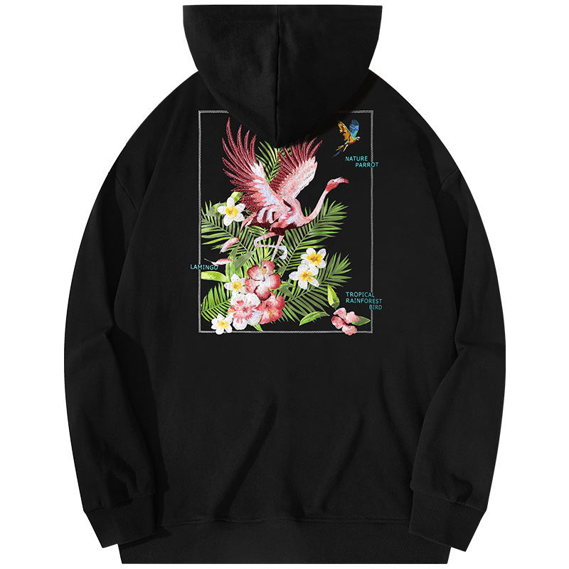 Men's Flamingo Hooded Sweater