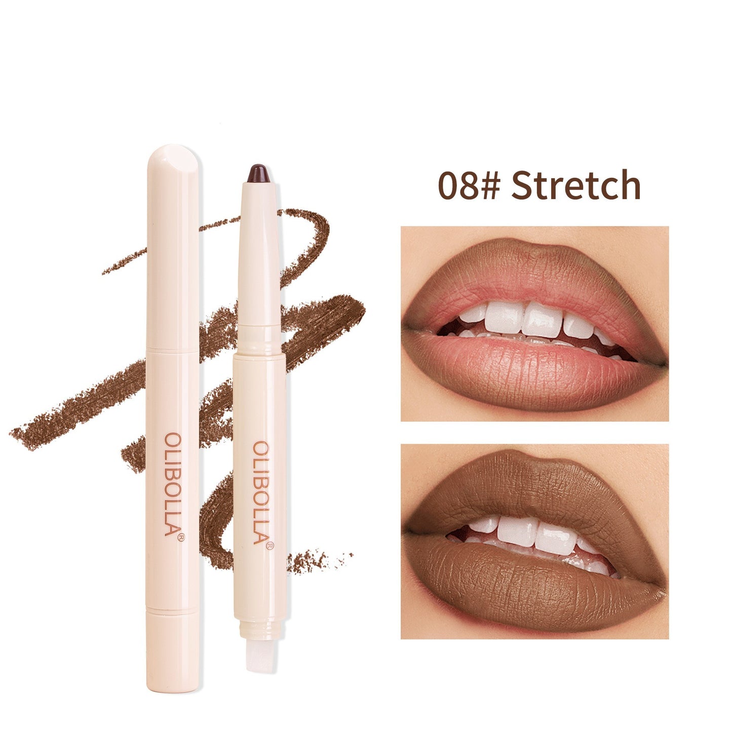 Eight-color Double-headed Lip Liner Matte Long-lasting