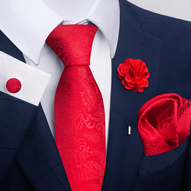 Men's Tie and Pocket Square Combo