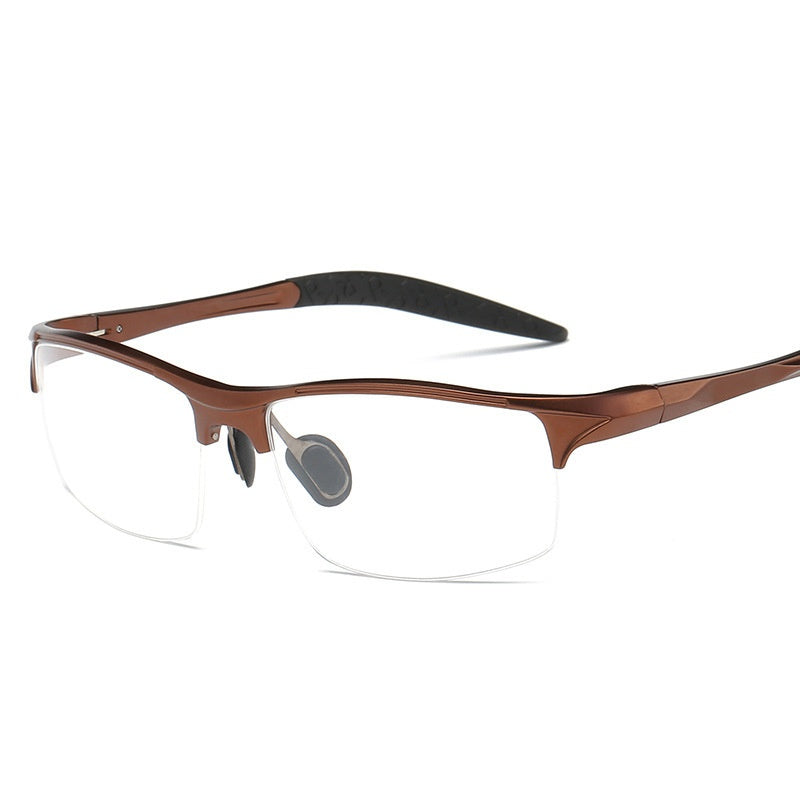 Men's Sports Plain Half-frame Optical Glasses