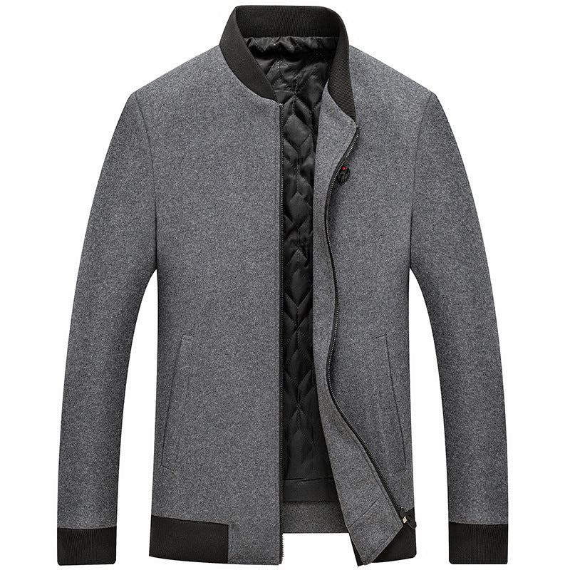 Men's Woolen Top Cotton And Thickening Jacket