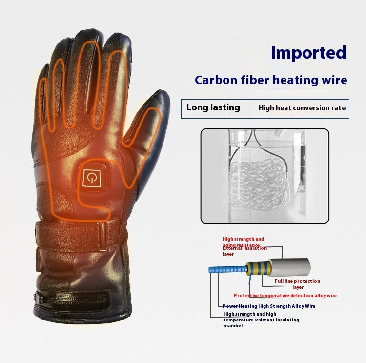 Men's Warm Waterproof Heating Gloves