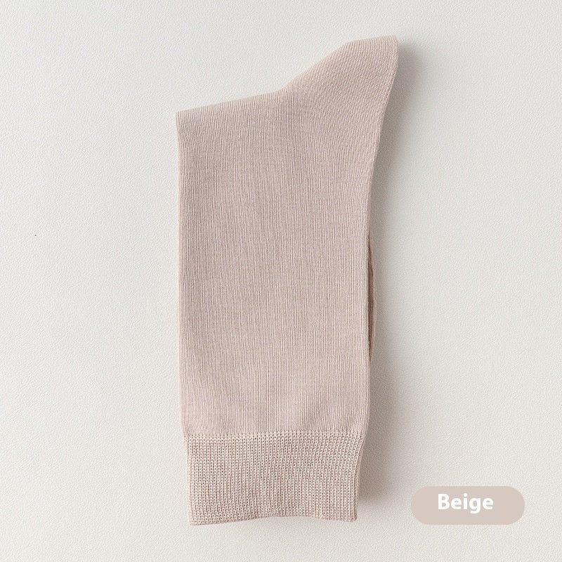Men's Mid-calf Pure Cotton Business Socks