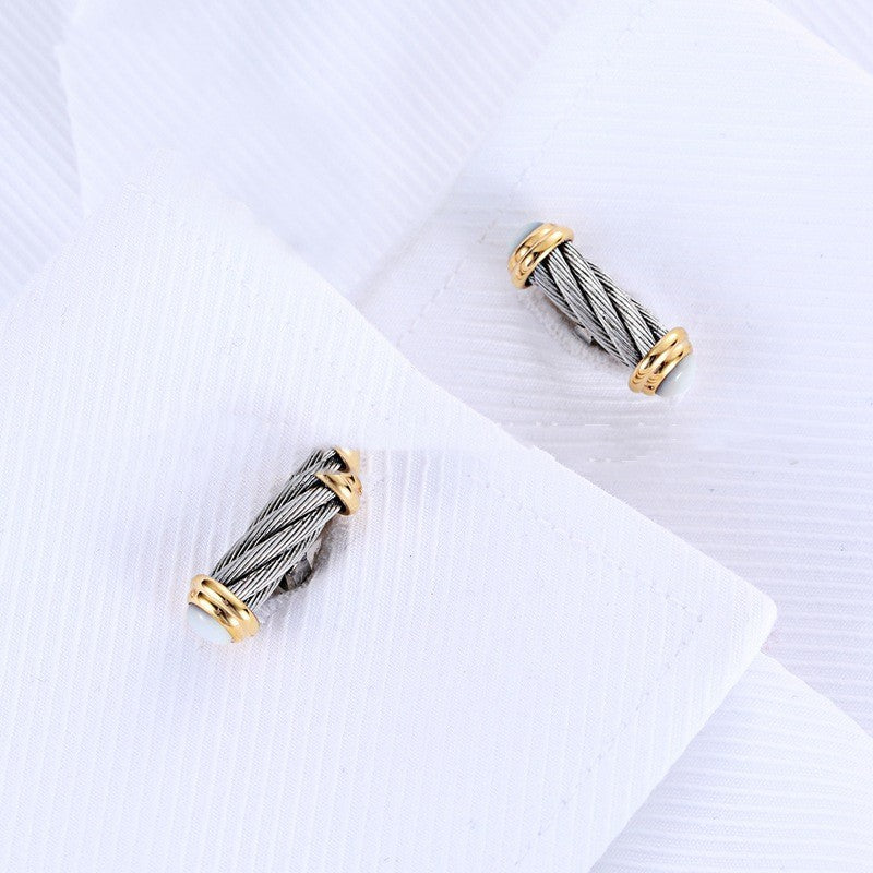 Men's Stainless Steel Cufflink by GJG Denim