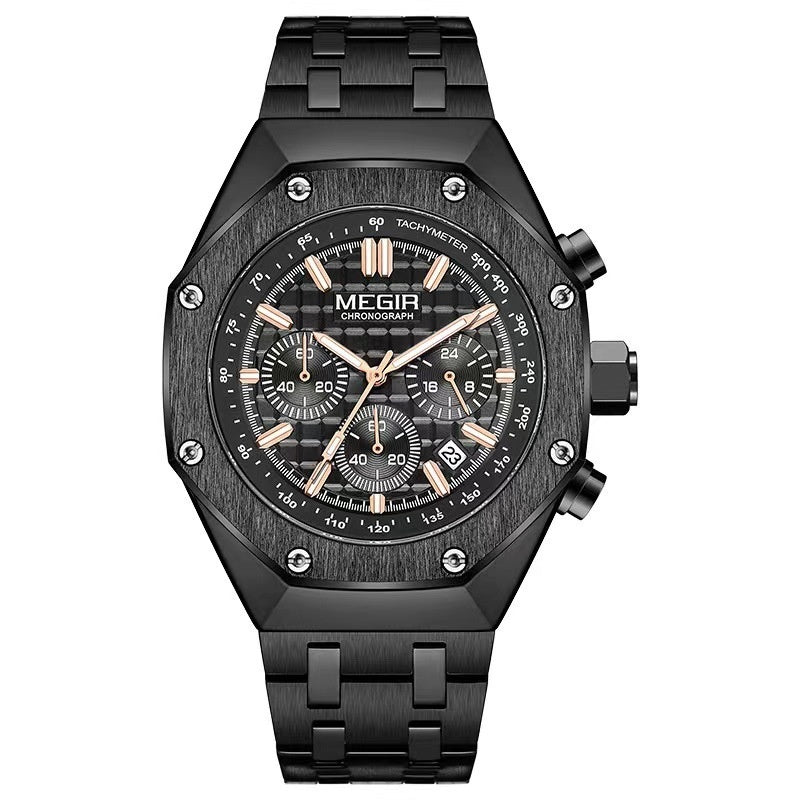 Men's Multifunctional Waterproof Quartz Watch