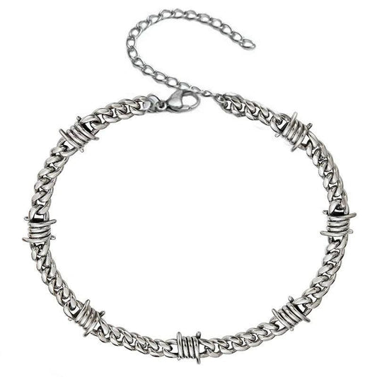 Men's Thorns Cuban Link Chain Or Bracelet by GJG Denim