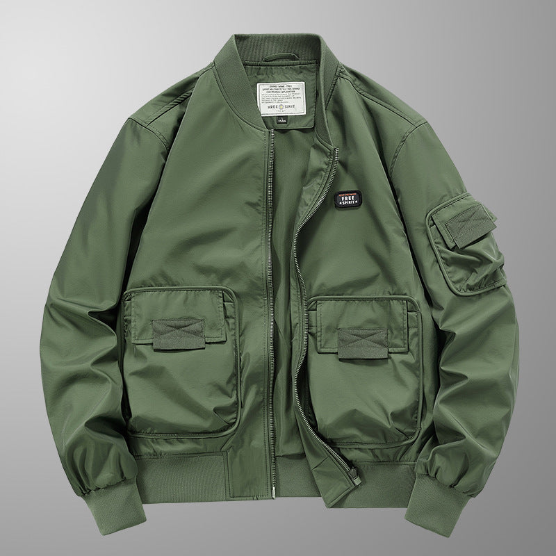 Men's Pilot Multi-bag Windproof Breathable Retro Jacket