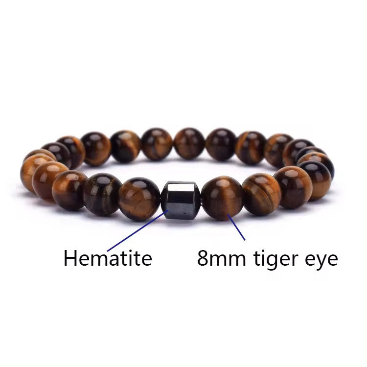Men's Natural Gemstone Bracelet Vintage