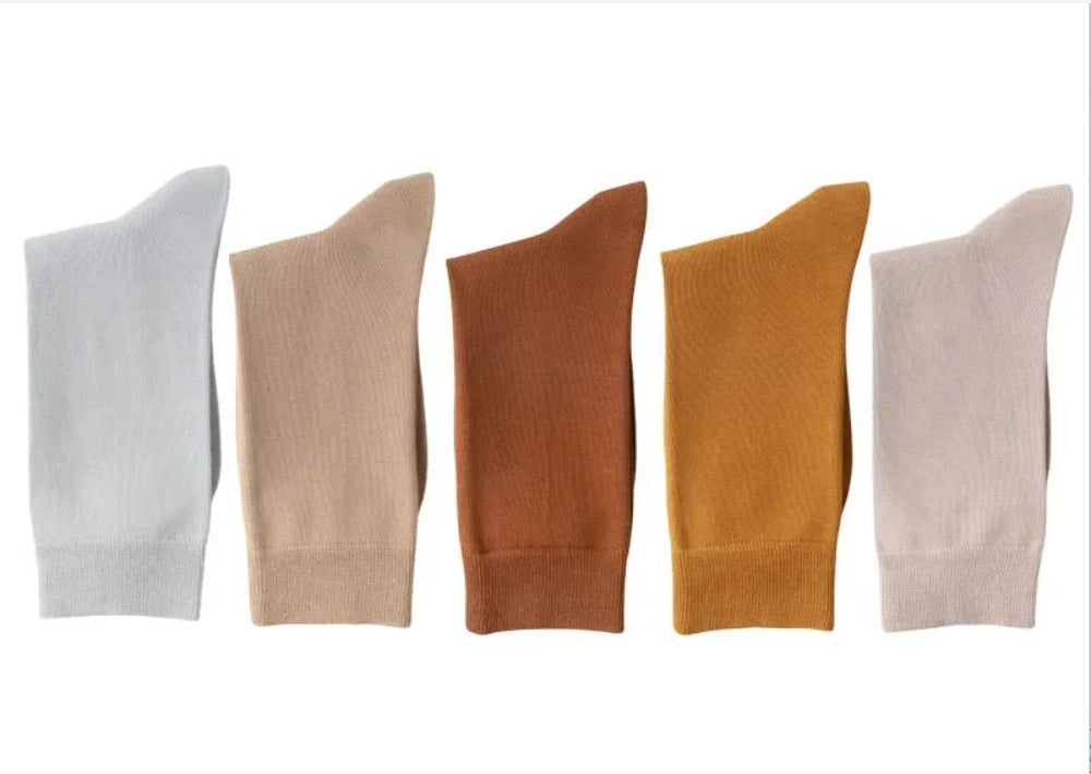 Men's Mid-calf Pure Cotton Business Socks
