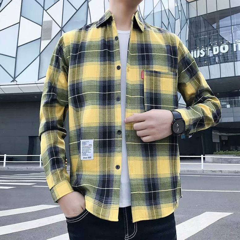 Men's Warm Thickened Slim Fit Shirt Coat