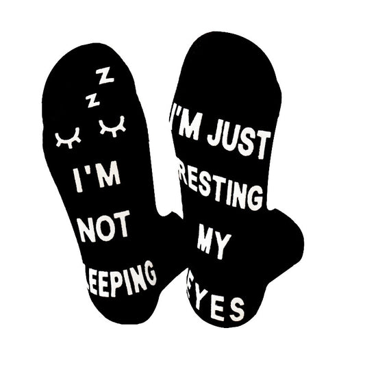 Men's Creative Foot Letter Non-slip Socks