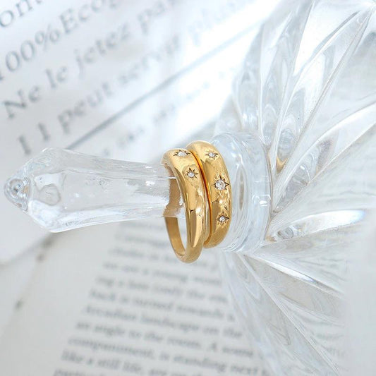 A Fashionable Minimalist Zircon-studded Ring That Wont Fade by GJG Denim