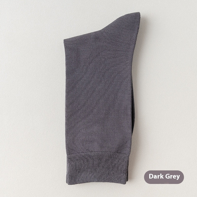 Men's Mid-calf Pure Cotton Business Socks