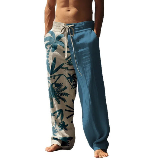 Men's Casual Beach Wide Leg Pants