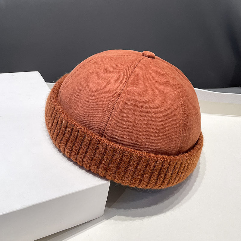 Men's Deerskin Velvet Beret Hat