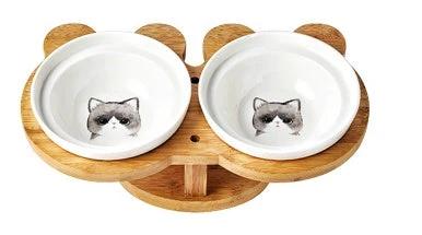 Ceramic Pet Products Cat Bowl by GJG Denim