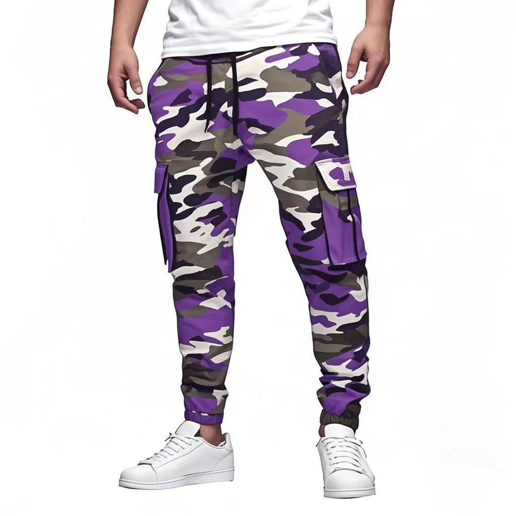 Men's Multi-pocket Drawstring Leisure Pants