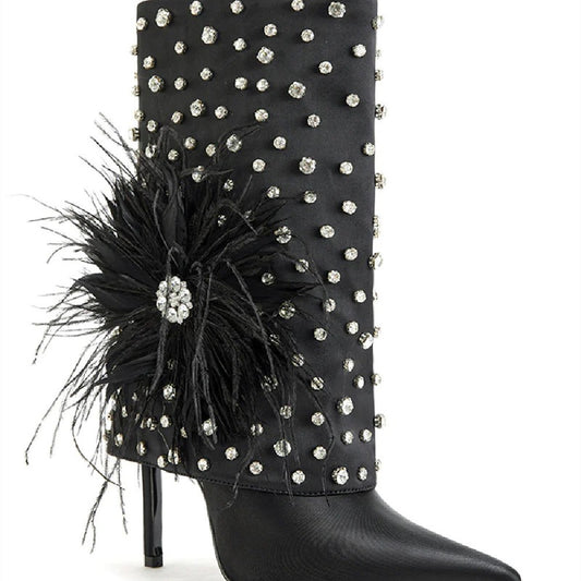 Fashion Personality Women's Plush Booties by GJG Denim