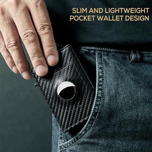 Men's Airtag RFID Card Holder by GJG Denim