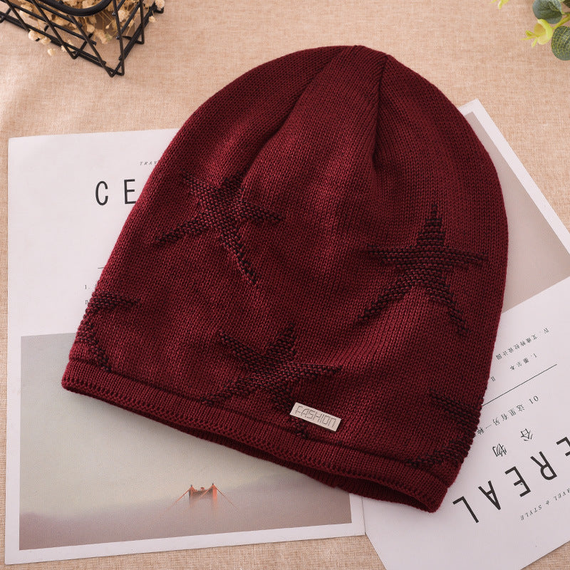 Men's Fashion Knitted Outdoor Warm Woolen Beanie