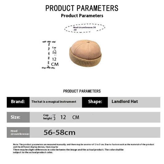 Men's Deerskin Velvet Beret Hat