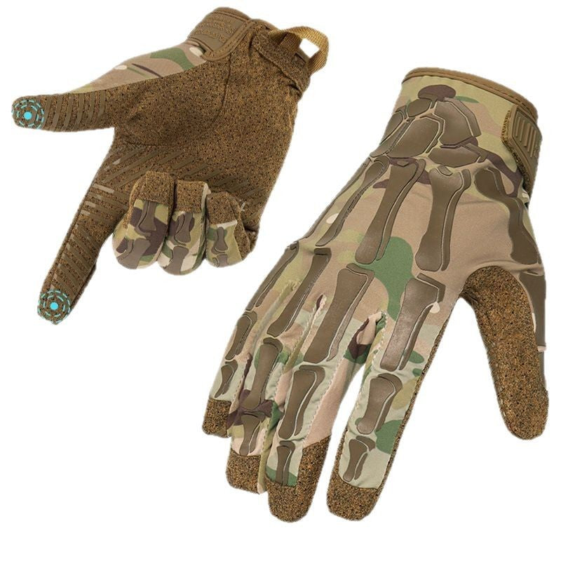 Men's Non-slip and Breathable Full Finger Touch Screen Tactical Gloves