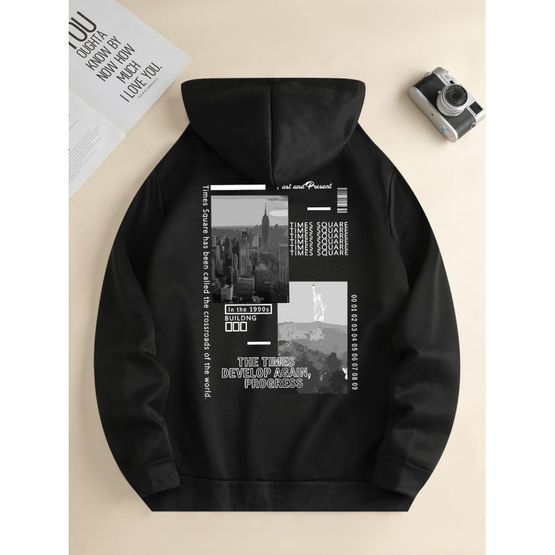 Men's Fashion Hooded Casual Daily Drawstring Sweater