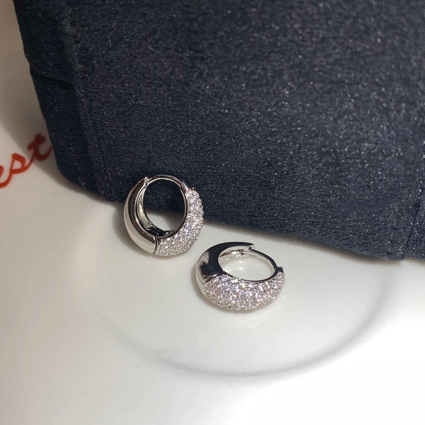Women's Fashion Personalized Zircon Hoop Earrings