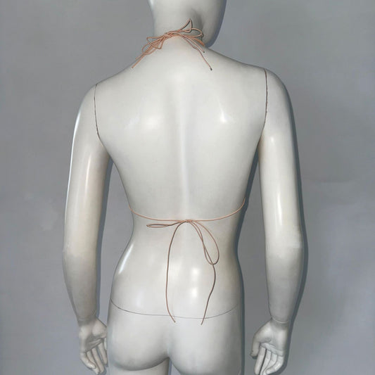 Women's Cutout Sling Sexy Fishnet Rhinestone Top by GJG Denim