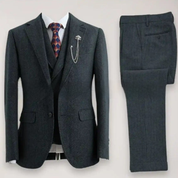 Men's Casual Three-piece Suit