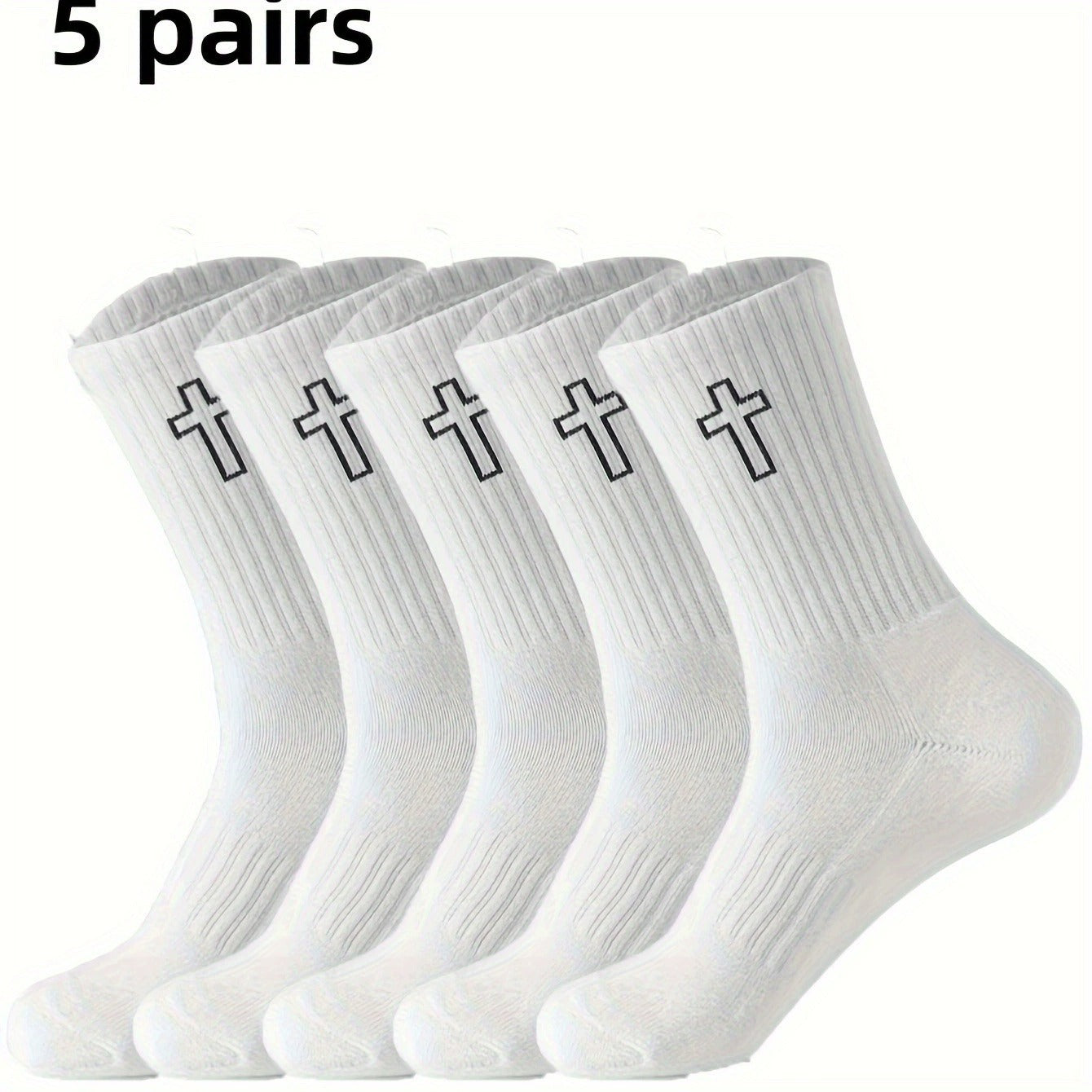 Men's Sweat Absorbing Leisure Mid-calf Socks