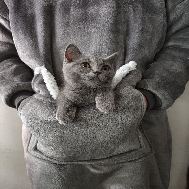 Men's Lazy Pajamas Pullover TV Blanket