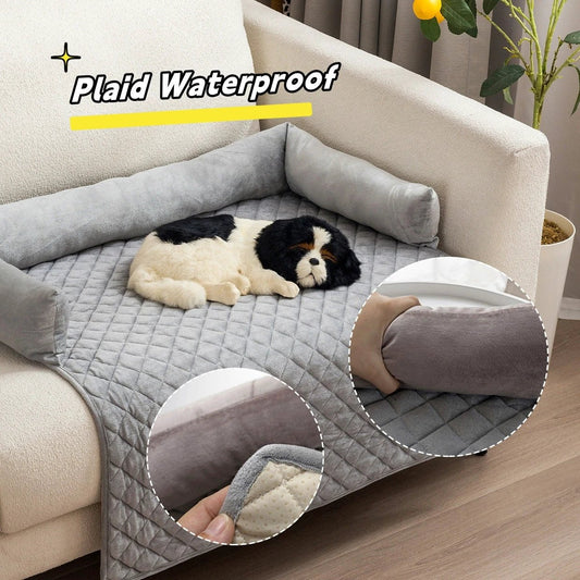 Pet Dog Sofa Bed Dog Beds For Large Dogs Cushion Warm Cat Beds Mat Furniture Protector Dog Sofa by GJG Denim