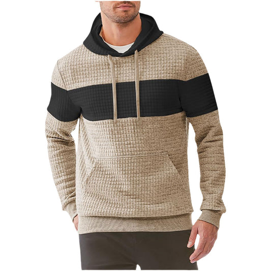 Men's Hooded Long-sleeved Sweater w/ Drawstring