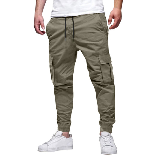 Men's Multi-pocket Drawstring Leisure Pants