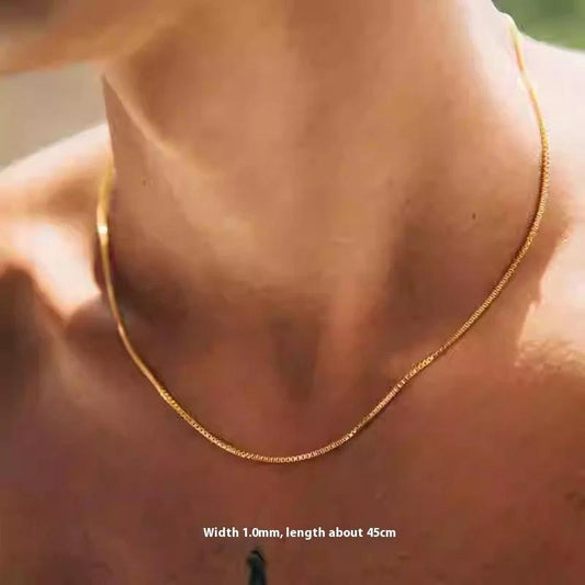 Short Box Chain For Men by GJG Denim